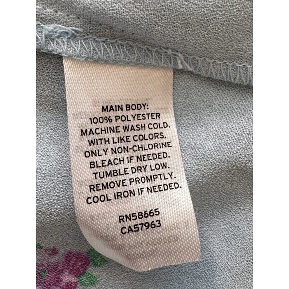 NWT BP. NORDSTROM Blue Grounded Floral Tiered Mini Skirt Size S - Picture 6 of 8